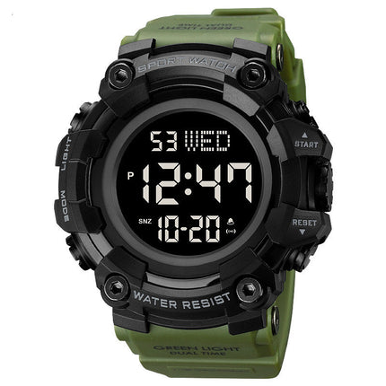 Fashion Large Dial Watch For Male Students Trendy Waterproof