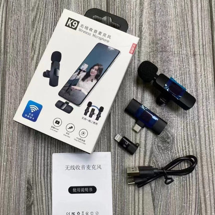 Collar Clip Microphone Outdoor Video Recording Wireless Microphone