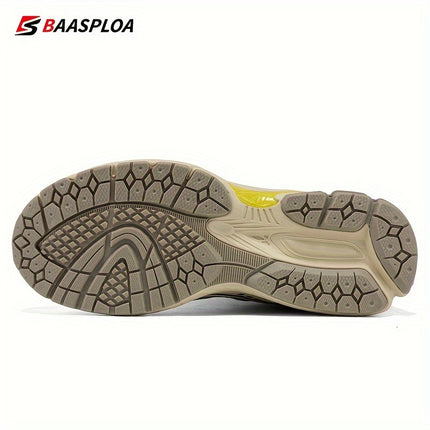 All-Terrain Slip-Resistant Running Sneakers - Shock-Absorbing Sneakers with MD/TPR Sole