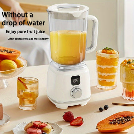 Juicer, Compact Home Blender with USB Rechargeable LED Display, Fast/Slow Speed Adjustment