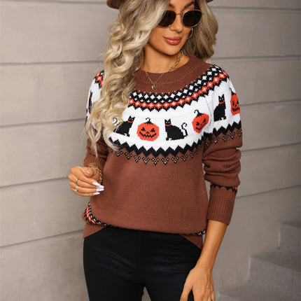 Women's Oversized Knit Christmas Sweater