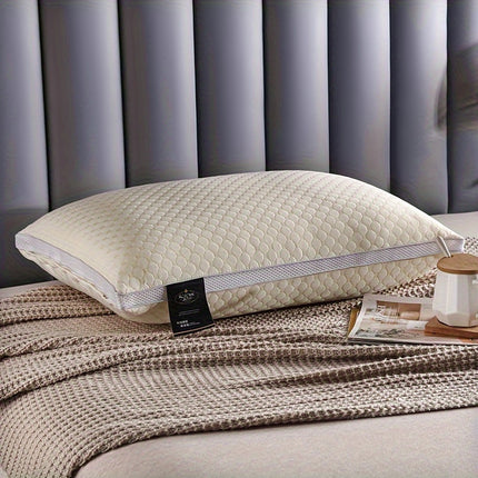 1pc Extra-Long Body Pillow - Hypoallergenic Bed Pillow with Zipper Closure, Ergonomic for Back