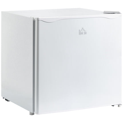 HOMCOM Mini Freezer Countertop, 1.1 Cu.Ft Compact Upright Freezer with Removable Shelves, Reversible Door for Home, Dorm, Apartment and Office, White