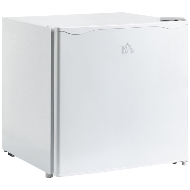 HOMCOM Mini Freezer Countertop, 1.1 Cu.Ft Compact Upright Freezer with Removable Shelves, Reversible Door for Home, Dorm, Apartment and Office, White