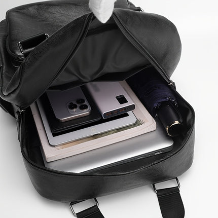Unisex Casual Backpack - Large Capacity, Lightweight, Adjustable Straps, Zip Closure,