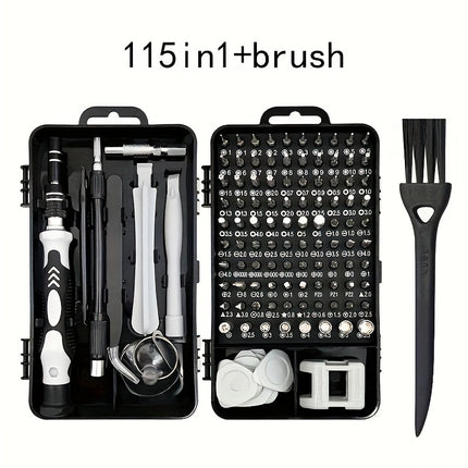 A Comprehensive 138-In-1 Repair Toolkit That Includes a Brush, a Precision Screwdriver Set