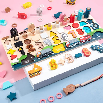 Magnetic fishing puzzle educational toys