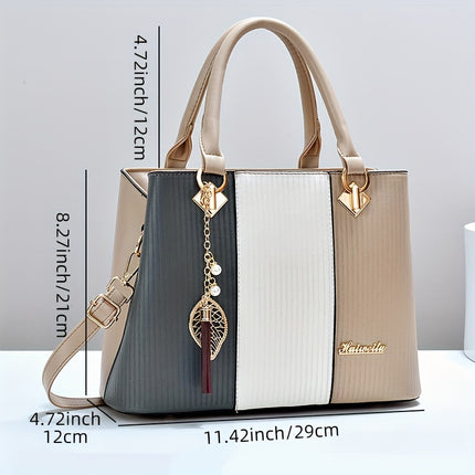 Tote Bag for Women Chic Retro Shoulder & Handbag with Detachable Strap