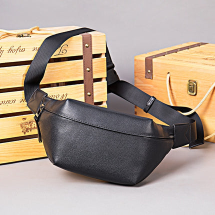 Casual First Layer Cowhide Cross Body Shoulder Bag