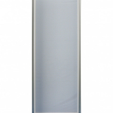 71" White Iron Folding Six Panel Screen Room Divider
