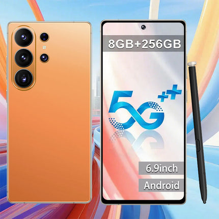 S25 Ultra 2026 5G New 6.9" HD Large Display Smartphone, Multi-function Unlocked Phone, Android