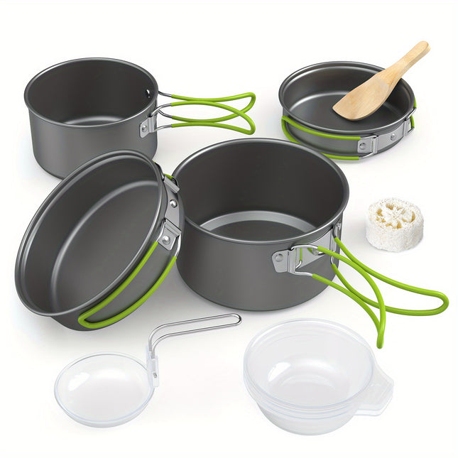 1 Set Aluminum Portable Camping Cookware