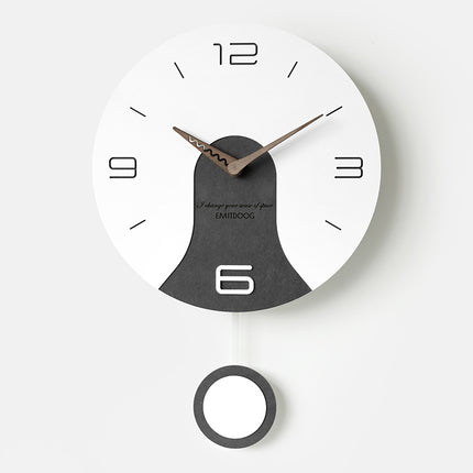 Retro pendulum wall clock