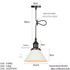 Bulb With Tungsten Wire / D0032 Black And White / 18cm