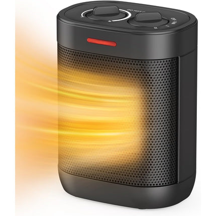 Small Space Heaters with Overheating & Tip-Over Protection,