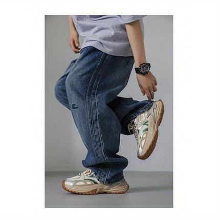 Shoes for Men Four-Season Retro Off-Green Color
