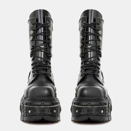 Middle Boots Dark Metal Thick Bottom Knight Boots