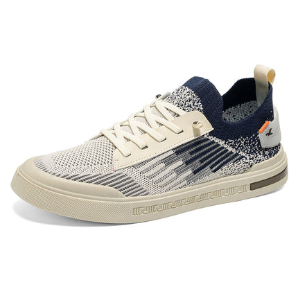 Men's Lightweight Slip-On Sneakers - Minimalist Low-Top -like Upper & Cushioned PVC Sole,