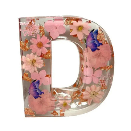 Letter Flower Decoration A- Z Finished Decorations With Lights