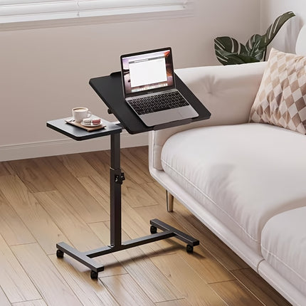Foldable Mobile Workstation & Adjustable Rolling Bedside Table - Heavy