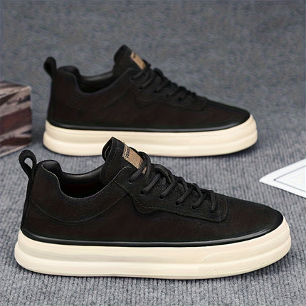 Men'S Low-Top Sneakers - / Brown Lace-Up Shoes, Minimalist Everyday & Formal Shoes for Gym