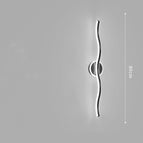 Black / 80x12x5cm / White light