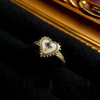 Antique gold heart