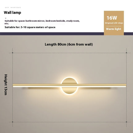 Makeup Mirror Dressing Table Led Fill Light Simple Wall Lamp