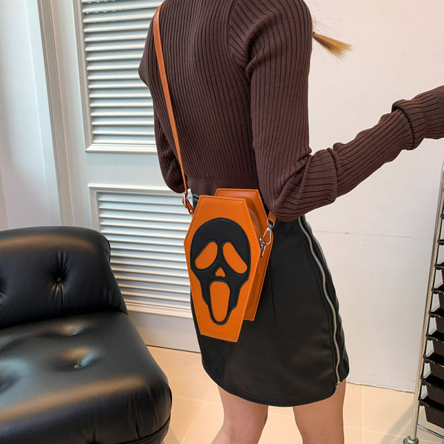 Halloween Coffin-shape Shoulder Bag Gothic