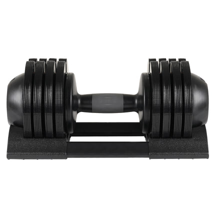 52LBS  Adjustable dumbbell steel and plastic(Rubber coated dumbbell)