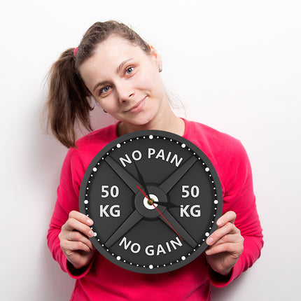 Fitness bodybuilding acrylic wall clock clock