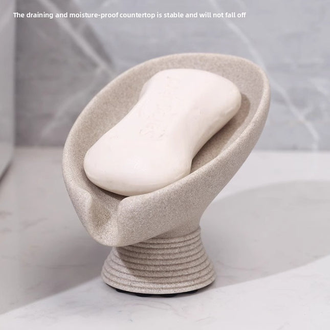 Resin Soap Dish in Wabi-Sabi Style, Available in Four Colors, Showcases a Minimalist