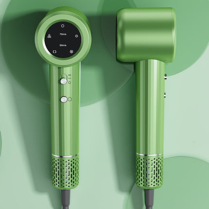EU Plug Fast Drying Hair Dryer, Negative Ionic Fast Dry Low Noise Blow Dryer, with LED Digital Display Screen,