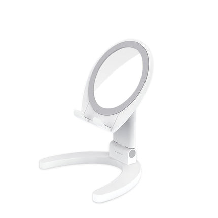 Portable Phone Holder Stand Desk Tablet With Mirror Mobile Phone Bracket With Mirror Foldable Phone Holder