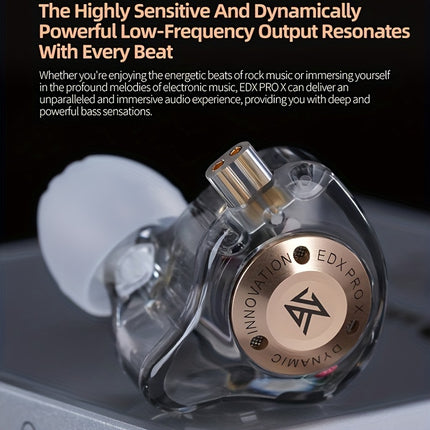 Ear Monitor Headphones - Exceptional Stereo Sound, Noise Cancelling, Wired IEM Earphones