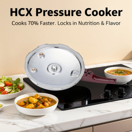 24cm 7L Multi-Functional Food Grade Stainless Steel Pressure Cooker with, 100 PSI Bottom