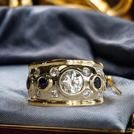 Retro Style Shiny Cubic Zirconia Ring