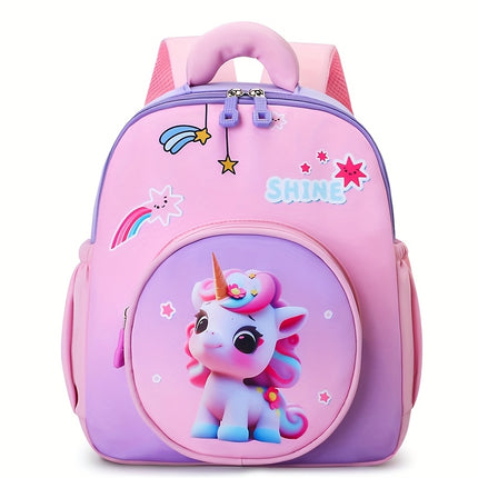 Girls' Cute Unicorn Backpack Suitable for Preschool, Kindergarten