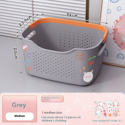 Bathroom Bathroom Laundry Basket Subnet Red Same Style Bath Clothes Basket Storage Bucket