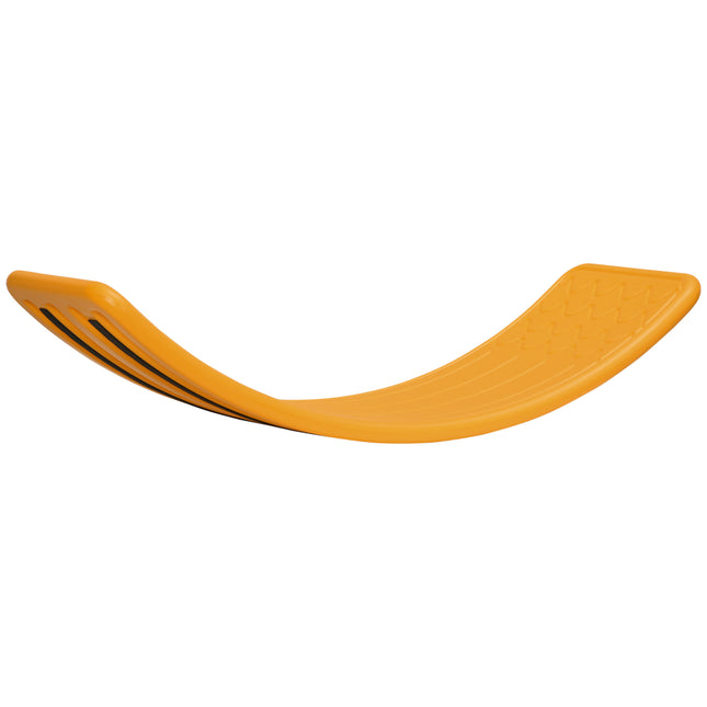 Qaba Kids 32' Balance Board, Wobble Board for Kids / Toddlers, Curvy Rocker Board, Preschool Learning Montessori Waldorf Toy for Ages 3-6 Years Old, Orange