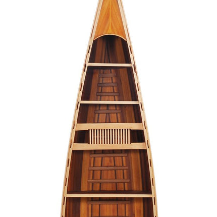 21" Wood Brown Solid Wood Six Tier Boat Bookcase