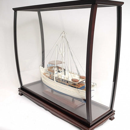 40" Dark Brown Solid Wood Frame Display Stand