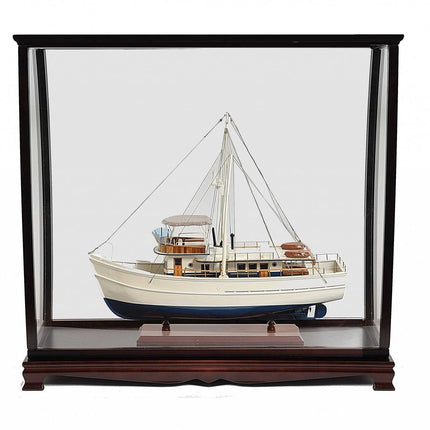 40" Dark Brown Solid Wood Frame Display Stand