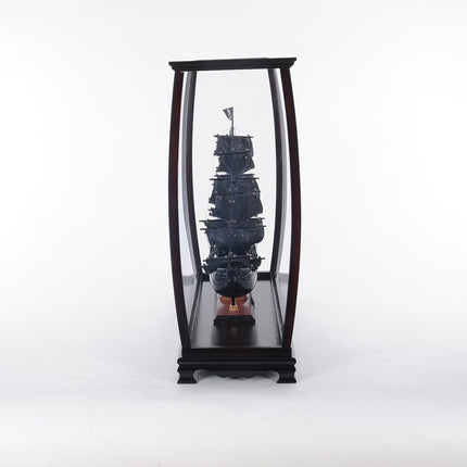 34" Black Glass Standard Display Stand