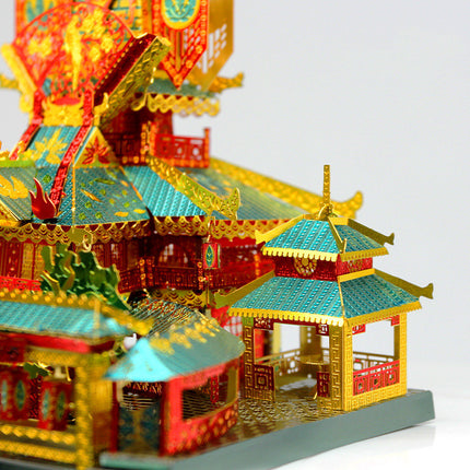 Handmade metal puzzle model building block toy