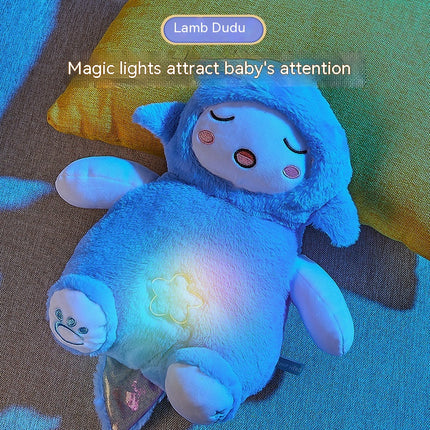 Cloak Man Lamb Toot Baby Plush Doll Newborn Sound And Light Soothing Sleeping Toys