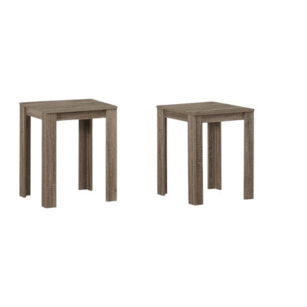 Set of Three 44" Taupe Coffee Table