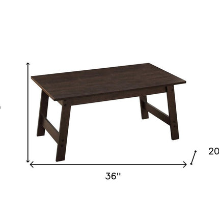 Set of Three 36" Espresso Coffee Table