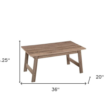 Set of Three 36" Taupe Coffee Table