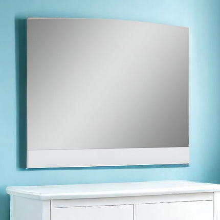 45" White Wood Framed Mounted Dresser Mirror
